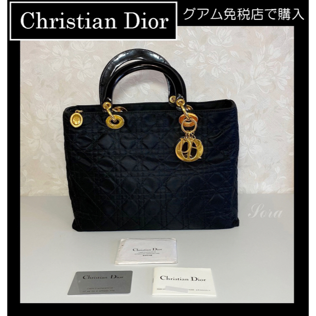 Dior LadyDior 黒 ナイロン キルティング 掴ん クラッチ ショルダー Dior LadyDior 黒 ナイロン キルティング 掴ん クラッチ ショルダー