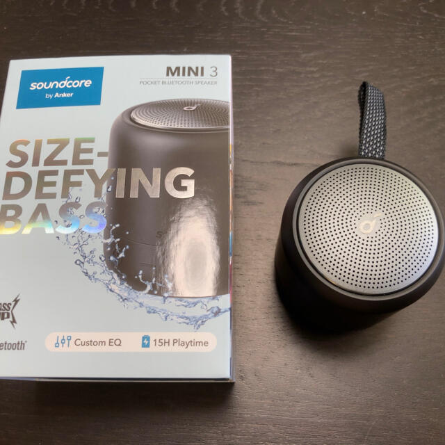 【美品】Anker Soundcore Mini 3 スマホ/家電/カメラのオーディオ機器(スピーカー)の商品写真