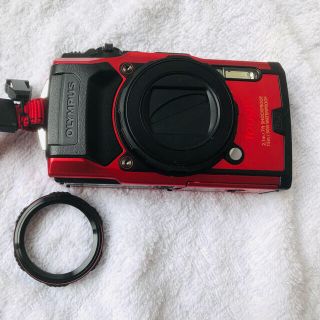 オリンパス(OLYMPUS)の【値下げしました】オリンパス OLYMPUS TG-6 RED OLYMPUS (コンパクトデジタルカメラ)