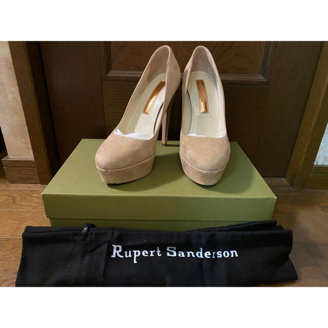 Rupert Sanderson パンプス ベージュ 美品 23.5 36 レディース 靴