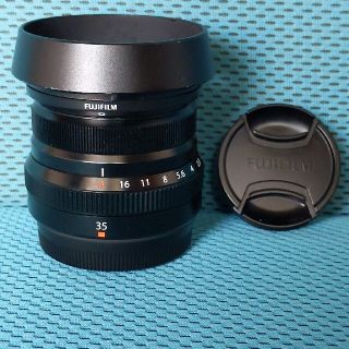 フジフイルム(富士フイルム)のmkt様専用　富士フィルム　XF35mmF2 純正フード付(レンズ(単焦点))