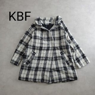 ケービーエフ(KBF)のKBF ツイードチェック　ハーフコート　フリーサイズ(その他)