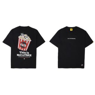 超レア FR2 x Popcorn コラボ  TシャツFuck the Fake(Tシャツ/カットソー(半袖/袖なし))