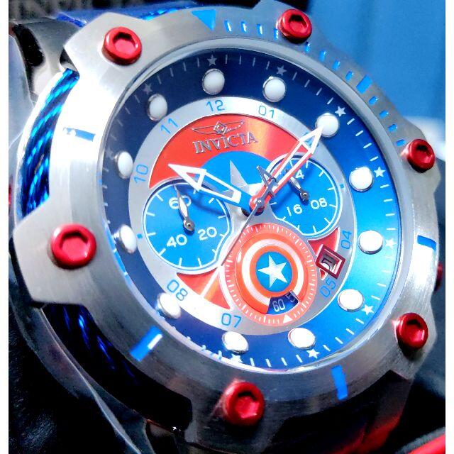 INVICTA(インビクタ)の1295ドル インビクタ BOLT キャプテンアメリカ 激レア デットストック！ メンズの時計(腕時計(アナログ))の商品写真