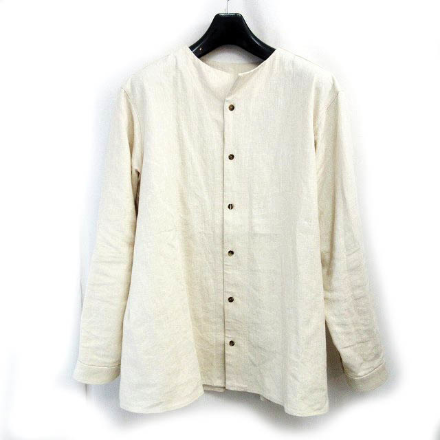 Ka na ta classic shirt ヘンプ 21SS アイボリー 2 - grupobatia.com.mx
