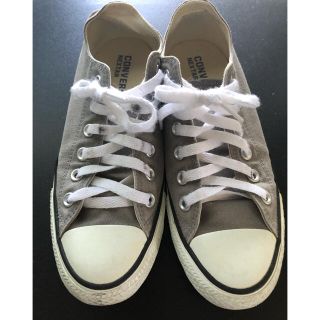 コンバース(CONVERSE)のコンバース  グレー　24.0(スニーカー)