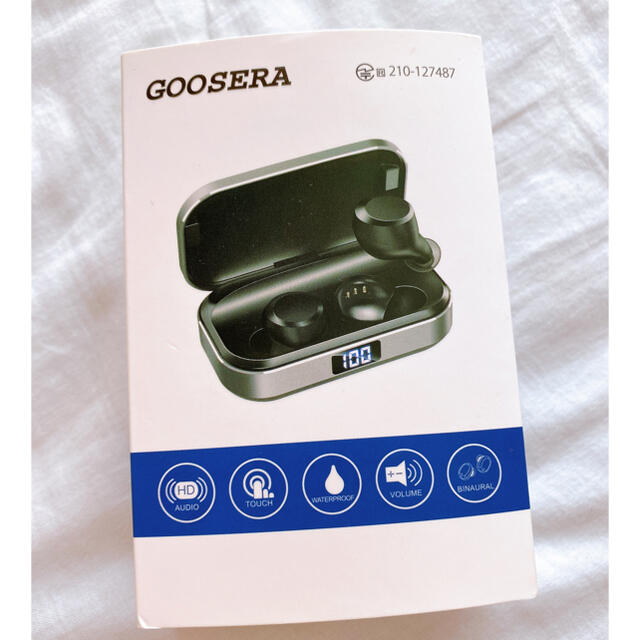 GOOSERA 完全ワイヤレスイヤホン スマホ/家電/カメラのオーディオ機器(ヘッドフォン/イヤフォン)の商品写真