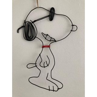 スヌーピー(SNOOPY)のガーランド　ワイヤークラフト　ワイヤーアート スヌーピー　SNOOPY(インテリア雑貨)