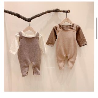 ザラキッズ(ZARA KIDS)の韓国子供服 サロペット 80 ロンパース(ロンパース)