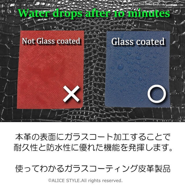 金運3色 長財布 本革  レディース ラウンドファスナー財布 クロコダイル型押し レディースのファッション小物(財布)の商品写真