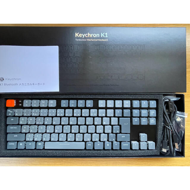 Keychron K1 ワイヤレス・メカニカルキーボード 美品 スマホ/家電/カメラのPC/タブレット(PC周辺機器)の商品写真