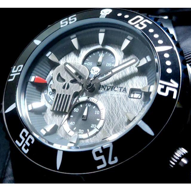 INVICTA(インビクタ)の$1095 インビクタ コレクターズ MARVEL パニッシャー ブラック 限定 メンズの時計(腕時計(アナログ))の商品写真