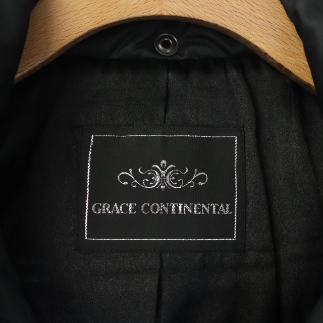GRACE CONTINENTAL(グレースコンチネンタル)のグレースコンチネンタル ダッフルコート 中綿コート アウター 36 黒 ブラック レディースのジャケット/アウター(ダッフルコート)の商品写真