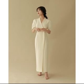 フレイアイディー(FRAY I.D)のL'Or Pencil Wrap One-piece  ロル ワンピース(ロングワンピース/マキシワンピース)