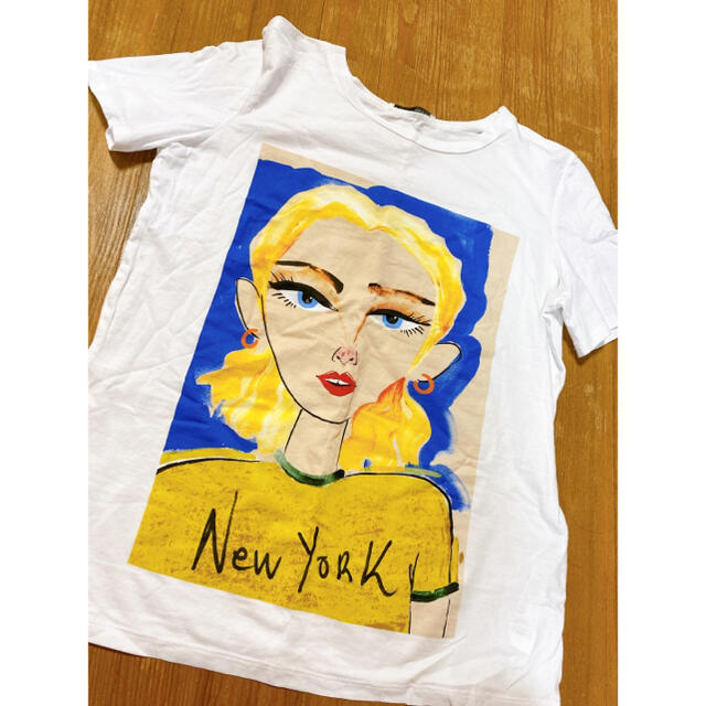 ZARA(ザラ)のZARA Tシャツ&つけ襟セット レディースのトップス(Tシャツ(半袖/袖なし))の商品写真