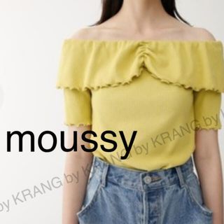 マウジー(moussy)のmoussy MELLOW RIB OFF SHOULDER TOP オフショル(Tシャツ(半袖/袖なし))