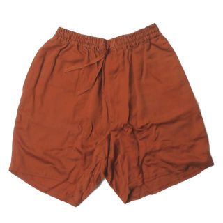 WhoWhat フーワット 日本製 EE SHORT PANTS キュプライージーショーツ S ブラウン ショートパンツ ボトムス【中古】【WhoWhat】(ショートパンツ)