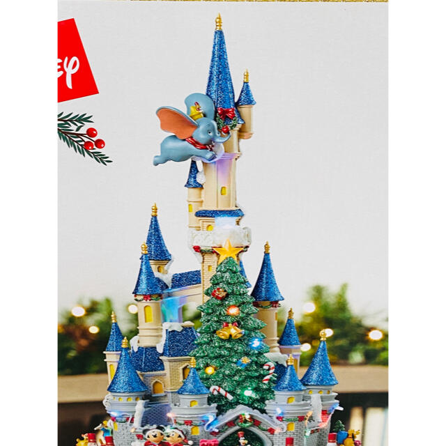 Disney(ディズニー)のディズニー　シンデレラ城　クリスマスツリー　オルゴール　当日発送 エンタメ/ホビーのおもちゃ/ぬいぐるみ(キャラクターグッズ)の商品写真