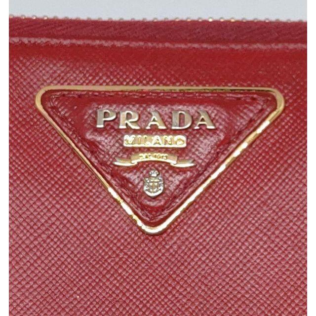 PRADA プラダ サフィアーノ ジップアラウンド長財布(レッド)