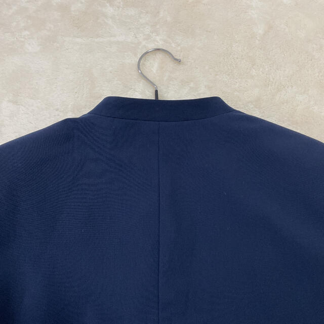 PLST(プラステ)の最終✳️プラステ PLST ノーカラージャケット ジャケット ネイビー 美品 レディースのジャケット/アウター(ノーカラージャケット)の商品写真