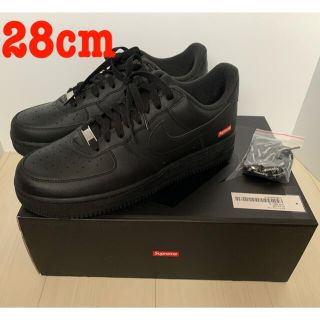 ナイキ(NIKE)のSUPREME × NIKE AIR FORCE 1 LOW  BLACK(スニーカー)