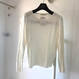 ミッシュマッシュ(MISCH MASCH)の【28日限定半額】タグ付きミッシュマッシュ白トップス(カットソー(長袖/七分))