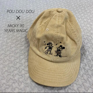 プードゥドゥ(POU DOU DOU)の【定価4290円】POU DOU DOU／刺繍ミッキー キャップ 帽子(キャップ)
