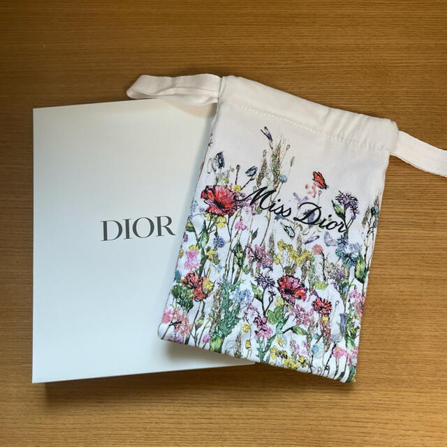 Dior(ディオール)のMiss Dior♡ミスディオール ノベルティ コットンポーチ　新品 限定 レディースのファッション小物(ポーチ)の商品写真