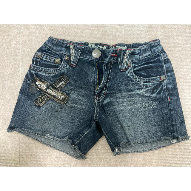 美品TRALALA デニムショートパンツ ピンクステッチ トゥララ TRALALA デニムショートパンツ - メルカリ