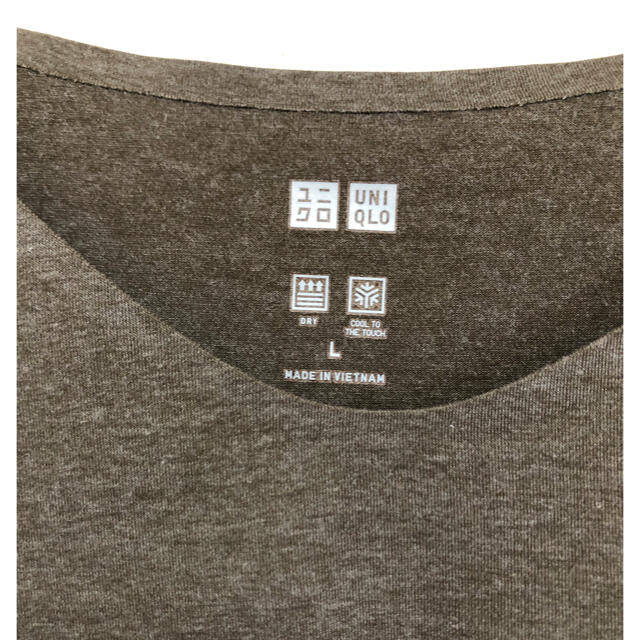 UNIQLO(ユニクロ)のエアリズムシームレスVネックロングT(半袖) レディースのトップス(Tシャツ(半袖/袖なし))の商品写真