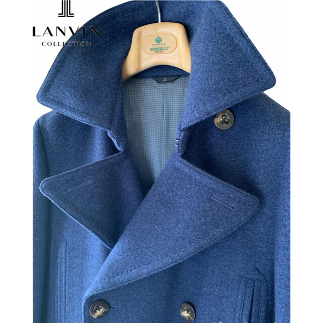 LANVIN - 美品/極上/LANVIN/LANVINCOLLECTION/厚手ウールピーコートの