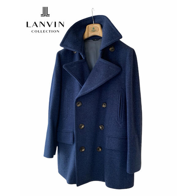 LANVIN(ランバン)の美品/極上/LANVIN/LANVINCOLLECTION/厚手ウールピーコート メンズのジャケット/アウター(ピーコート)の商品写真