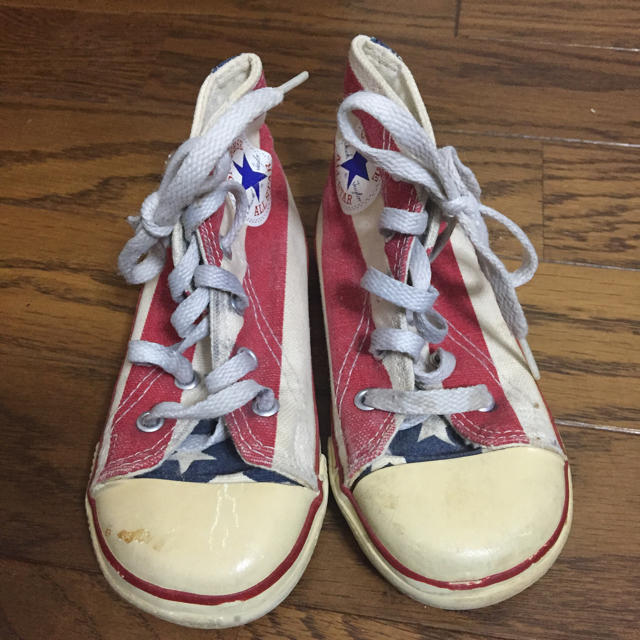 CONVERSE(コンバース)の2点10％off コンバース オールスター キッズ 星条旗 90年代 USA キッズ/ベビー/マタニティのキッズ靴/シューズ(15cm~)(スニーカー)の商品写真