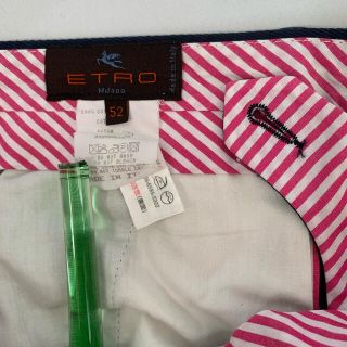 エトロ(ETRO)のmen's チノパン　52  ETRO cotton 紺　中古(チノパン)