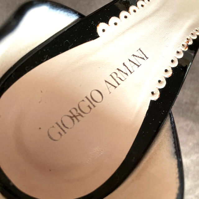 Giorgio Armani(ジョルジオアルマーニ)のGIORGIO ARMANI エナメルセパレートパンプス レディースの靴/シューズ(ハイヒール/パンプス)の商品写真