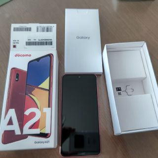 エヌティティドコモ(NTTdocomo)のGalaxy　A21 新品未使用　値下げ(スマートフォン本体)