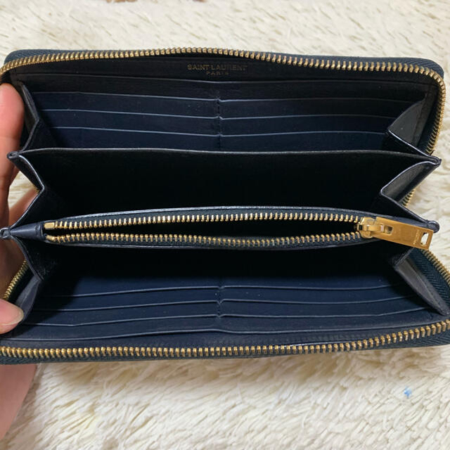 開店記念セール!】 Saint Laurent ラウンドファスナー 長財布 保証書
