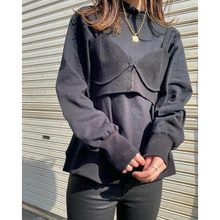 アメリヴィンテージ(Ameri VINTAGE)のAMERI LAYERED BUSTIER HOODIE(パーカー)