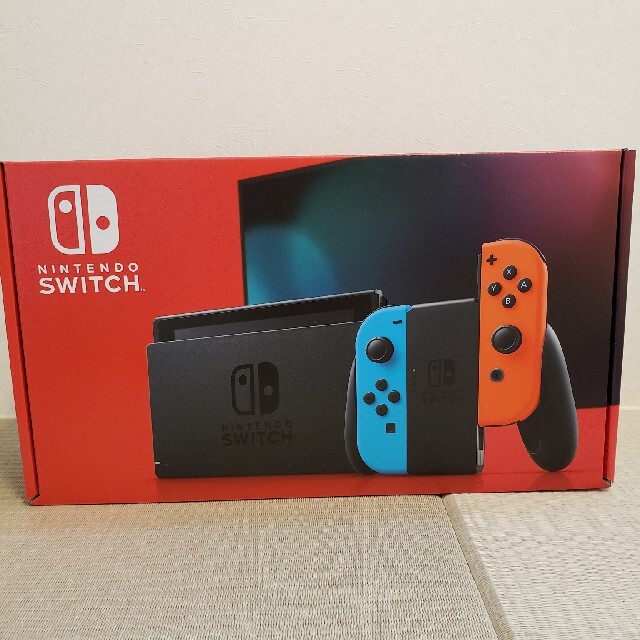 Nintendo Switch(ニンテンドースイッチ)のNintendo Switch JOY-CON(L) ネオンブルー/(R) ネオ エンタメ/ホビーのゲームソフト/ゲーム機本体(家庭用ゲーム機本体)の商品写真