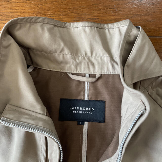 BURBERRY BLACK LABEL バーバリーブラックレーベル☆ベージュ薄手 お取引 バーバリー・ブラックレーベル メンズ ダブルジップパーカー パーカー