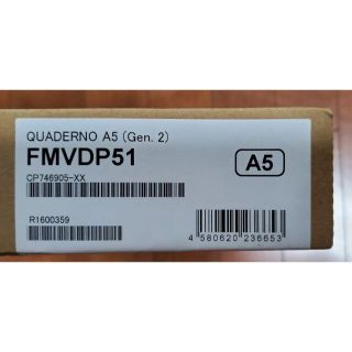 新型 QUADERNO（クアデルノ）本体 FMVDP51 A5　純正カバー付