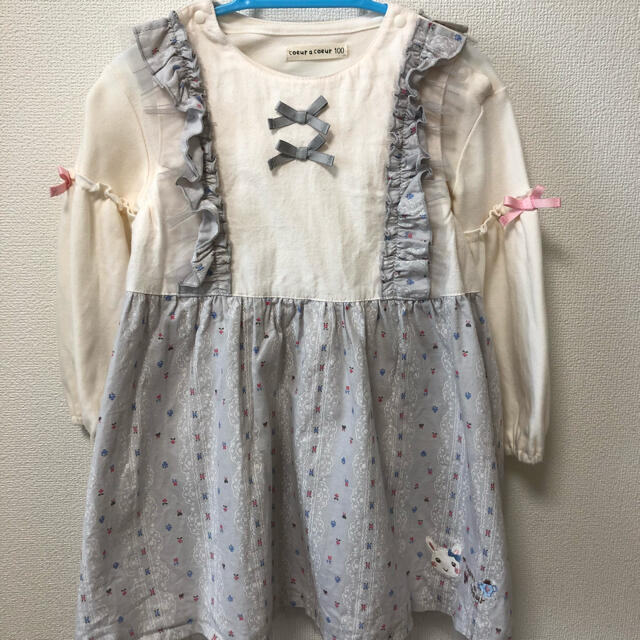 coeur a coeur(クーラクール)のクーラクール   ワンピース　100 キッズ/ベビー/マタニティのキッズ服女の子用(90cm~)(ワンピース)の商品写真