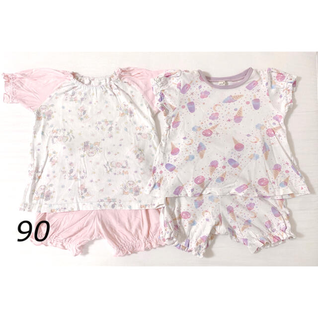 F.O.KIDS(エフオーキッズ)のアプレレクール   パジャマ　2点セット　90 キッズ/ベビー/マタニティのキッズ服女の子用(90cm~)(パジャマ)の商品写真