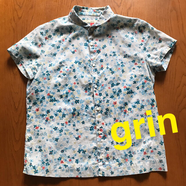 URARIN様専用　grin半袖シャツ　綿70%麻30% レディースのトップス(シャツ/ブラウス(半袖/袖なし))の商品写真