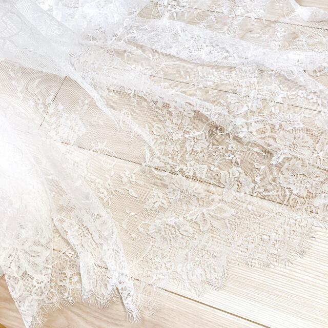 ZARA HOME(ザラホーム)のたっぷり【150×300cm】レースクロス♥韓国インテリア マルシェ結婚式の装飾 ハンドメイドの素材/材料(生地/糸)の商品写真