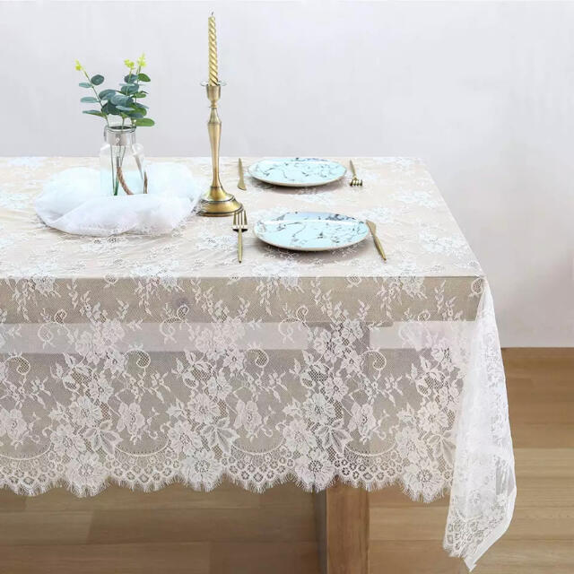 ZARA HOME(ザラホーム)のたっぷり【150×300cm】レースクロス♥韓国インテリア マルシェ結婚式の装飾 ハンドメイドの素材/材料(生地/糸)の商品写真