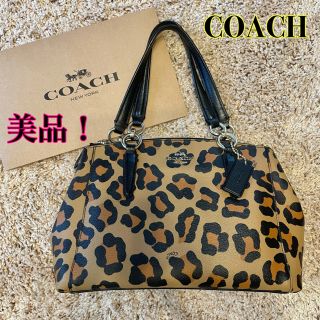 コーチ(COACH)のCOACH コーチ バッグ レオパード 斜めがけ(ハンドバッグ)