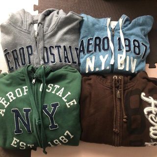 エアロポステール(AEROPOSTALE)のエアロポステール★AERO POSTALE ジップパーカー4点セット　USED(パーカー)