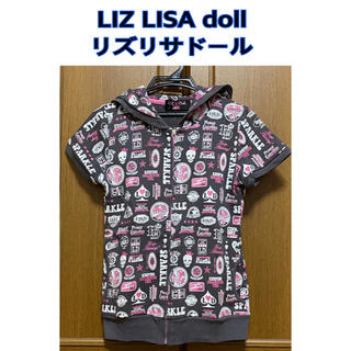 LIZ LISA dollリズリサドール　半袖パーカー　フード付きZIPパーカー