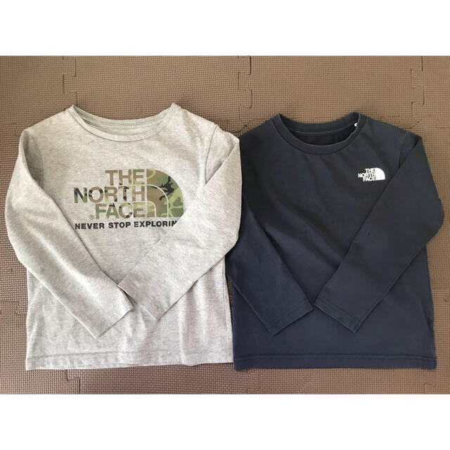 THE NORTH FACE(ザノースフェイス)のノースフェイス120 ロンT 2枚　セット キッズ/ベビー/マタニティのキッズ服男の子用(90cm~)(Tシャツ/カットソー)の商品写真